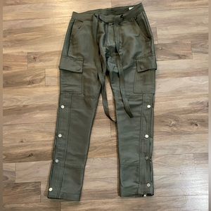 Green Relaxed Cargo Pants